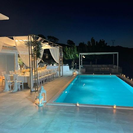 Eva Villas West With Infinity Pool & And Panoramic Sea View Gerani  Bagian luar foto