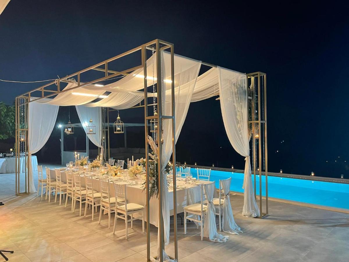Eva Villas West With Infinity Pool & And Panoramic Sea View Gerani  Bagian luar foto
